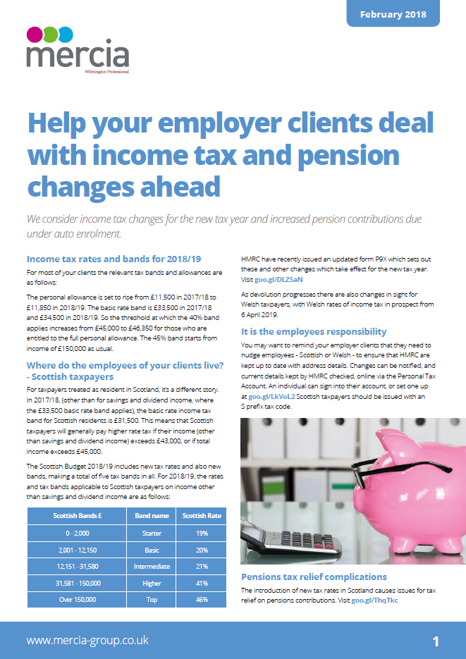 Help your employer clients deal with income tax and pension changes ahead thumbnail