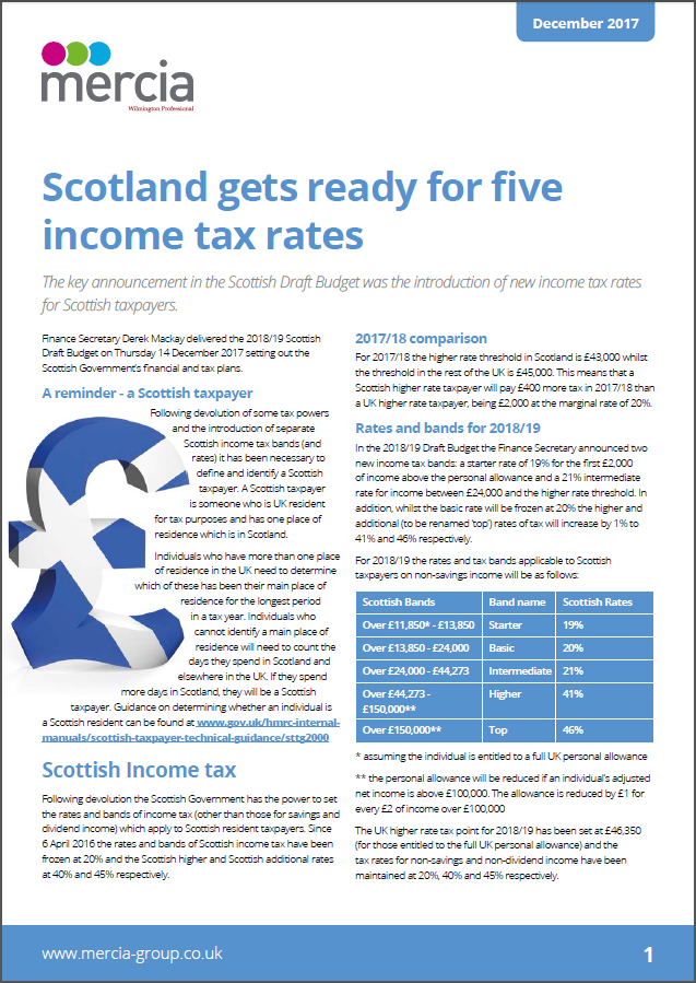 Scotland gets ready for five income tax rates thumbnail