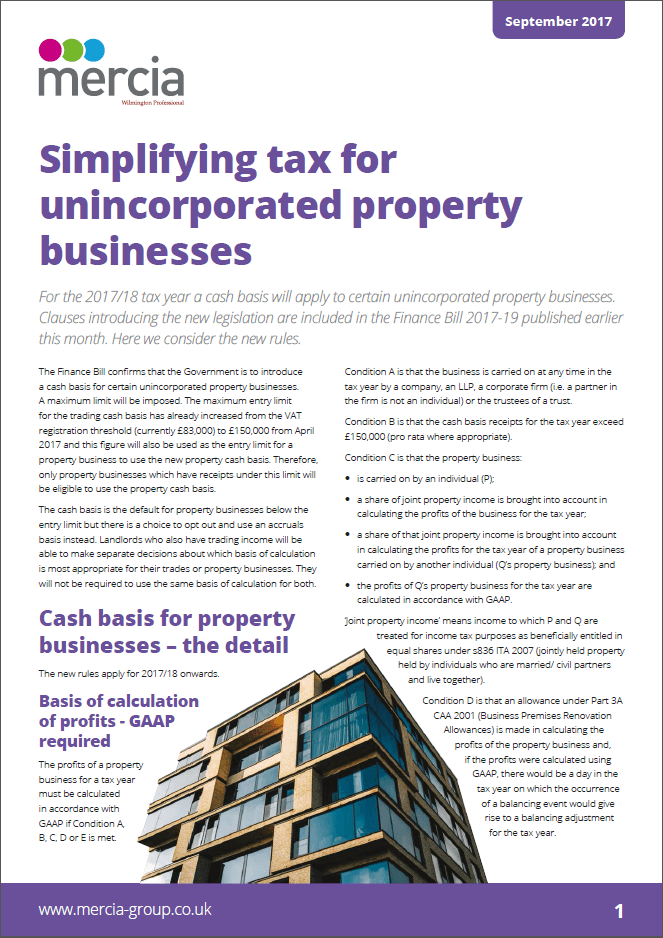 Simplifying tax for unincorporated property businesses thumbnail