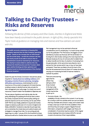 Talking To Trustees - Risks and Reserves thumbnail