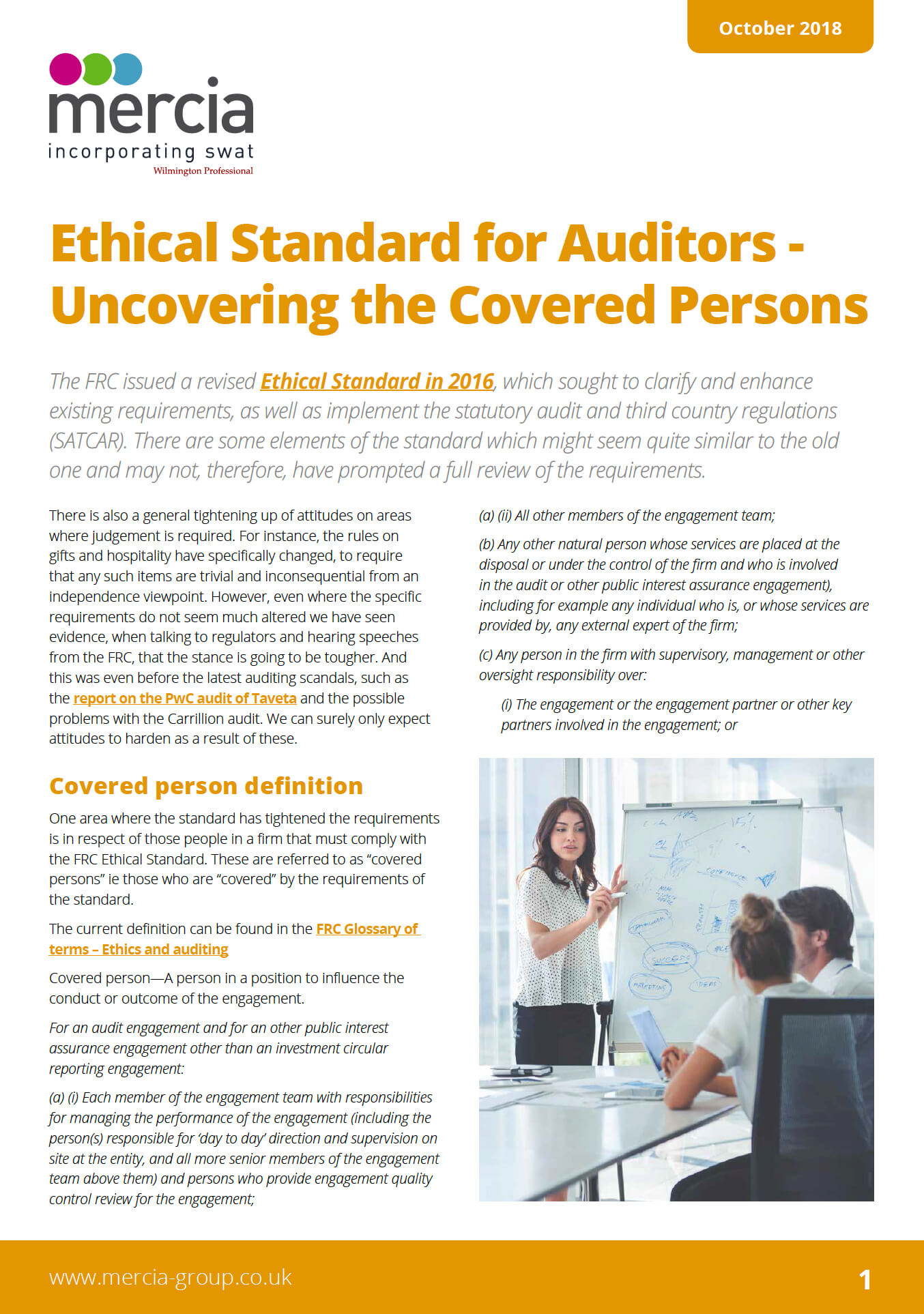 Ethical Standard for Auditors - Uncovering the Covered Persons thumbnail