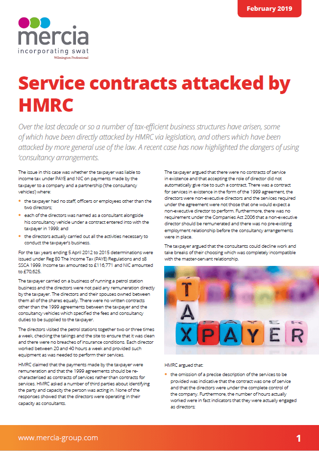 Service contracts attacked by HMRC thumbnail