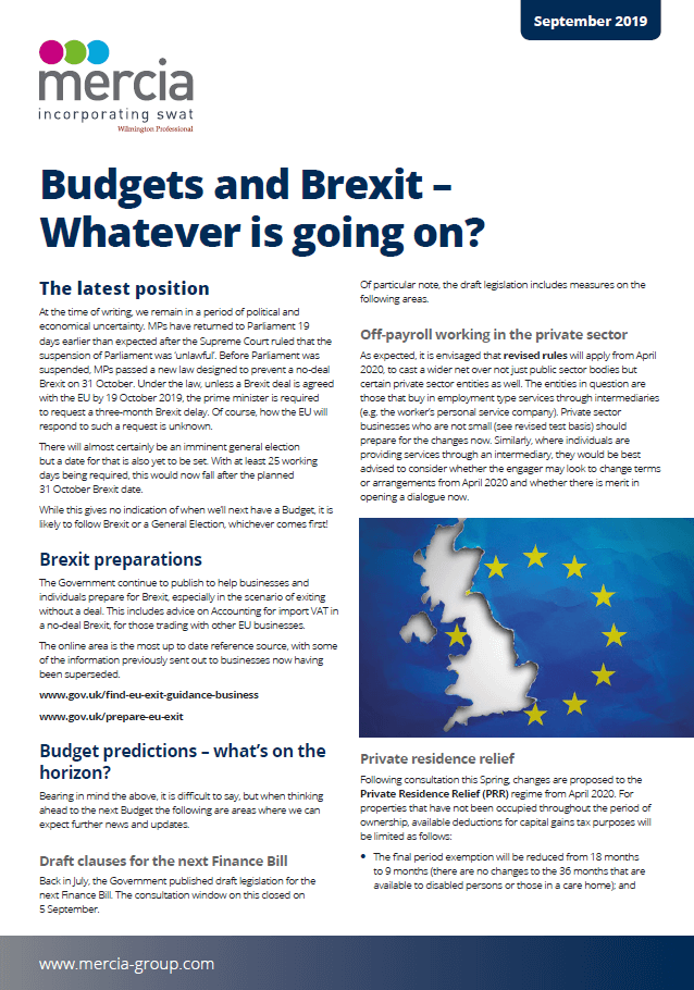 Budgets and Brexit - Whatever is going on? thumbnail