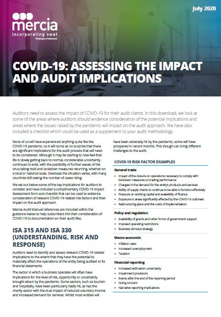 COVID-19:  Assessing the impact and audit implications thumbnail