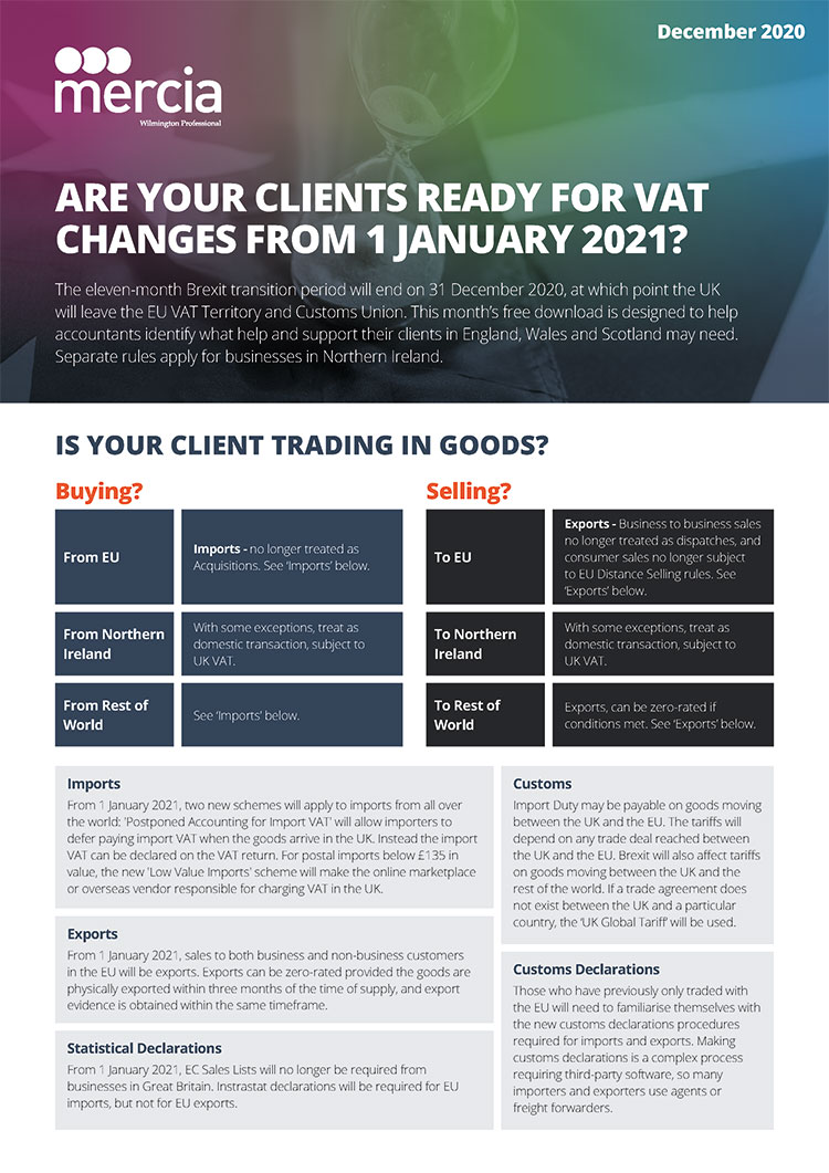 Are your clients ready for VAT changes from 1 January 2021? thumbnail