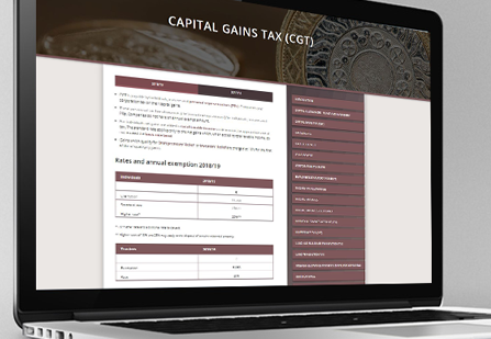 Tax rates web pages